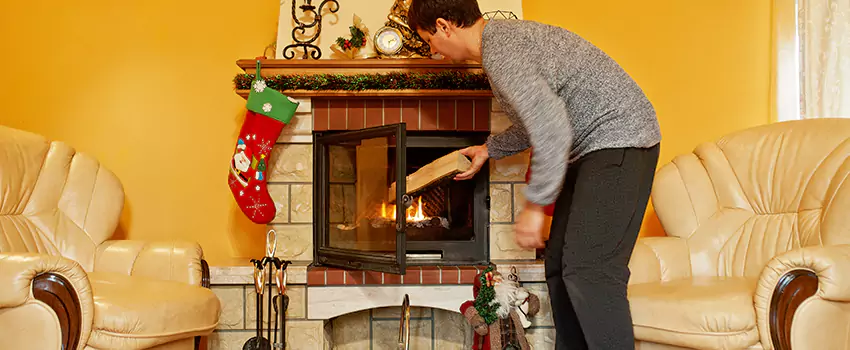 Rusted Metal Fireplace Restoration in Bristol, Tennessee
